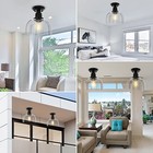  Semi Flush Mount Ceiling Light  Modern Light Fixture 1 Light Oil-rubbed Bronze
