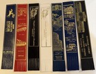 Vintage Souvenir Bookmark Lot Gold Foil Travel Landmarks Plastic Ephemera