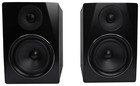 Pair Rockville Apm6b 6 5  350w Powered Usb Studio Monitor Speakers 37  Stands