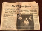 1969 New York Times  Newspaper W 1st Richard Nixon Inauguration As Us President