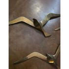 Vintage Brass Flying Seagulls Set Of 3 Wall Art Mcm Mid Century Modern Decor