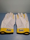 Franklin Cfx Pro Batting Gloves White yellow Adult Size L - Brand New