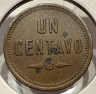 1881 Un Centavo Guatemala Copper Coin - Extremely Rare Type - Xf Detail  f718 