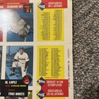 1953 Topps Baseball Uncut Sheet 1991 Archives Ted Williams Hank Aaron 132 Cards
