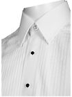Mens Laydown Collar Tuxedo Shirt With 1 4 Pleat