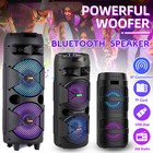 Dual Portable Bluetooth Speaker Sub Woofer Deep Bass Sound System Party Usb Lot