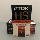Tdk Blank Vhs Tapes Premium Quality Hs 6 Hours T-120 New  lot Of 4 
