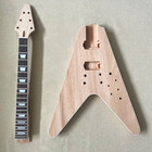 Diy Unfinshed Electric Guitar Kit Mahogany Body Maple Neck Rosewood Fretboard