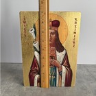 Saint Casimir Handmade Wooden Plaque Religious Icon Gold Leaf Poland Lithuania