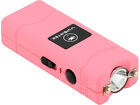 Vipertek Stun Gun Micro Mini Pink Vts-881 390 Bv Rechargeable Led Flashlight
