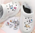 10pcs Cute Sanrio Cinnamoroll For Croc Accessories Shoe Jewelry Charms