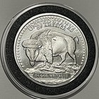 Native American Indian Headdress Chief Rare Coin 1 Troy Oz  999 Fine Silver 999