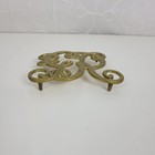 Vintage Virginia Metal Crafters King George Cypher Brass Trivet Metal Crafts