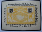 1940 Philatelic Exhibition  Hollypex  Cinderella Poster Stamp Souvenir Sheet  Nh