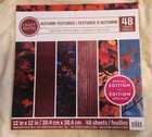Craft Smith Special Ed  48 Sheet 12  X 12  Craft Paper Pad  autumn Textures  New