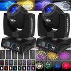 2x Rgbw 230w Zoom Moving Head Beam Sharpy Stage Light 16 8 Prism Strobe Dmx Club