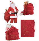 Christmas Santa Claus Gift Sack For Christmas Parties Holiday Gift Bag