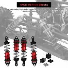 4pcs Rc Shock Absorbers For 1 8 Arrma Typhon Red black Adjustable Shocks