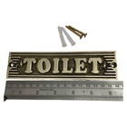 Customized Classic Brass Signs - Toilet Signs And Plaques - Heavy Duty 3d