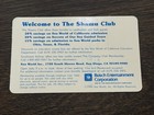 The Shamu Club Card Sea World Of California Membership Discount 1990 Vintage Lnc