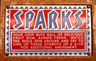 1930 s Groetchen Sparks 1-cent Coin-op Trade Stimulator Slot Machine Gum Vendor
