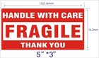 10000   20 Roll   3 X 5 Fragile Handle With Care Stickers Shipping Mailing Label