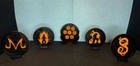 Dbz Inspired Coaster Set With Holder