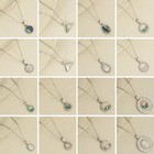 Minimalist Stainless Steel Fishtail Moon Sun Love Heart Pendants With Real Shell