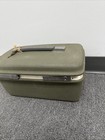 Rare Samsonite Saturn Army Green Travel Cosmetic Train Luggage Vintage With Key
