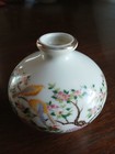 Qing Long Famille Rose Chinese  Bud Vase 1800s 3 5 x5 5 
