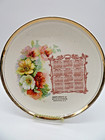 Antique 1910 Calendar Plate Issued By John Huseboe Worthing South Dakota Gold