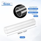Clear Rigid Acrylic Pipe 36mm Id X 40mm Od 12  Round Clear Plastic Tube 