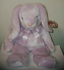 Ty Beanie Buddy Floppity Purple Bunny Rabbit 14  Mwmt Medium Plush Stuffed Toy