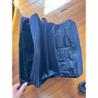 Vintage Apple Computer Logo Laptop Briefcase Messenger Bag Navy Blue Canvas Rare