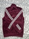 Soft Burgundy Adidas Track Zip