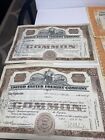 Vintage Stock Certificate Lot Us Freight Company American Sugar