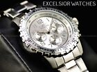 Invicta Men s 45mm Specialty Pilot Chronograph Silver Dial Silver Tone Ss Watch