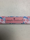 Simply Southern Metal License Plate Frame Holder Blue With Pink Flamingos Nwot