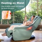 Full Body Sl Track Zero Gravity Massage Chair W  Pillow Reversible Footrest Heat