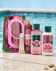 Bath   Body Works Rose Gift Set 4-piece Mist Lotion Body Wash Hand Cream New