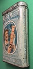 Master Mason Vintage Early Pocket Tin Rock City Tobacco Co  Scarce