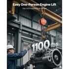 Uimoso Manual Chain Hoist 1100 Lbs Capacity  10 Ft Lift With Durable G80 Chain