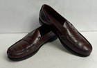 Vintage Gh Bass Weejuns Logan Oxblood Burgundy Leather Penny Loafers Size 10 5c