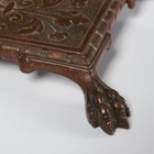 English Brass Postal Scale W Weight Footed Clawfoot 7  X 5  19th C Antique