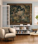 Exquisite French Verdure Tapestry Reproduction Elegant Woven Wall Art Re260408