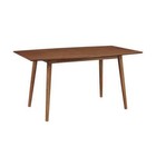 60 In  Mid Century Wood Dining Table - Acorn
