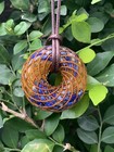 Torus Rodin Coil Pendant 4cm  Lapis Lazuli - Citrine Quartz  Emf Shield