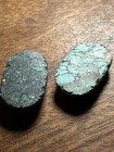 2 Vintage Carved Chinese Turquoise Insect Beads Cicada Or Scarab