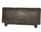Antique John Deere Tractor Cast Iron Tool Box Lid With Logo Moline  Il Z412-h