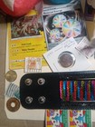 Collectible Junk Drawer Lot Pok  mon  Sonic  Coins  Stamps  more